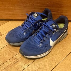 Mens NIKE AIR ZOOM STRUCTURE 21 Blue Runnig Trainers 904695 402
